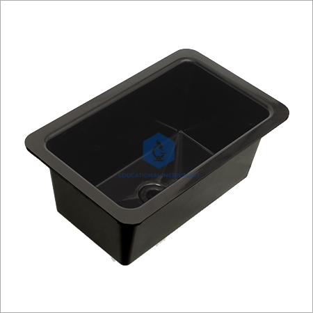 Sink, Medium, Polypropylene Plastic Black for Pharma & Lab